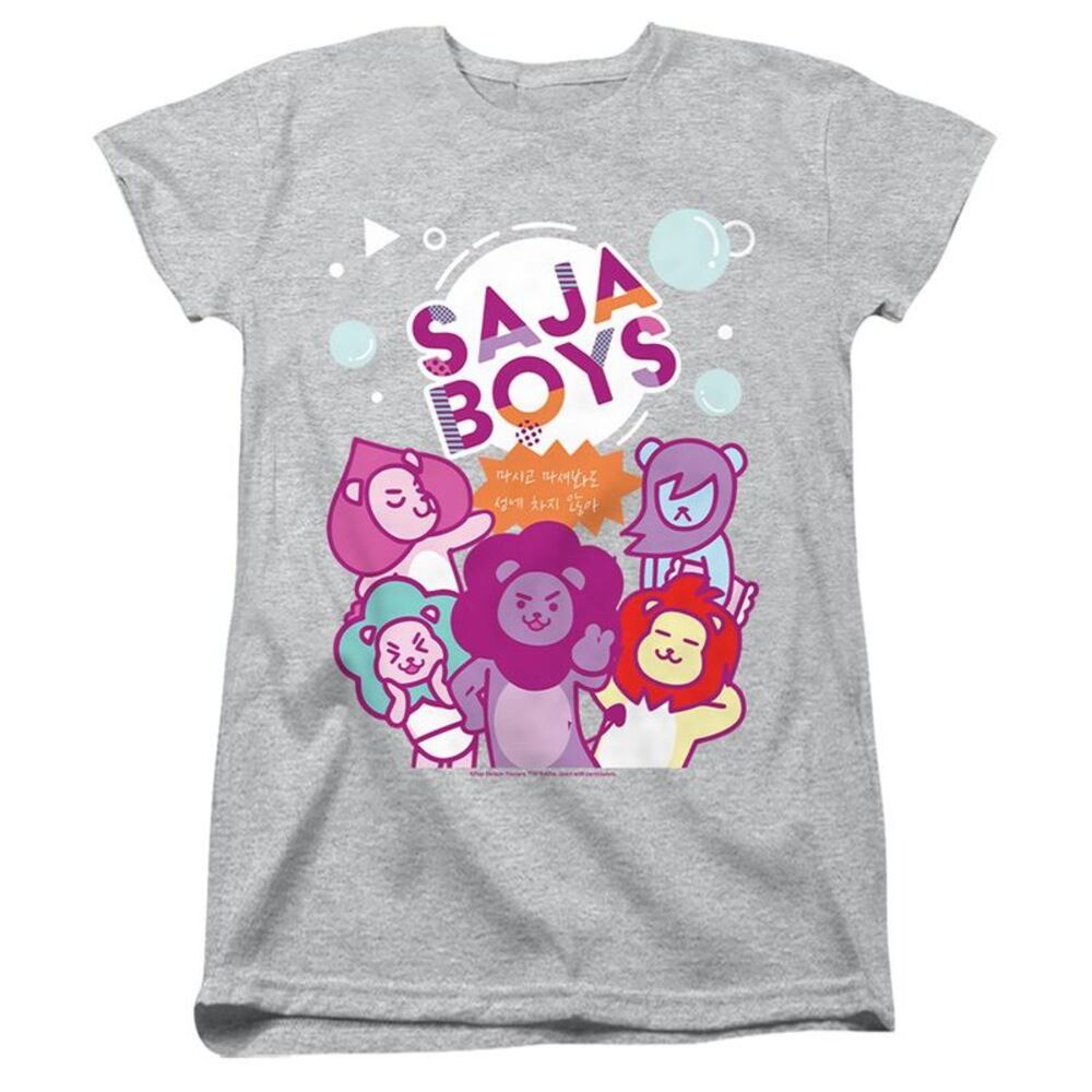 K-Pop Demon Hunters Womens/Ladies Soda Pop Saja Boys Mascot Fitted T-Shirt / Ath
